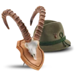 steinbock trophäe freisteller