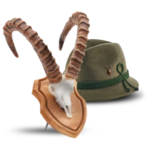 steinbock trophäe freisteller