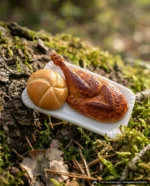 Bierzelt Brathuhn Anstecker – handgemacht von Undermountain (Ansicht 3)