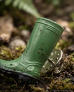 Gummistiefel (Grün) Anstecker – handgemacht von Undermountain (Ansicht 5)