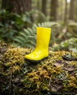 Gummistiefel (Gelb) Anstecker – handgemacht von Undermountain (Ansicht 4)