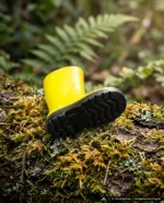 Gummistiefel (Gelb) Anstecker – handgemacht von Undermountain (Ansicht 3)